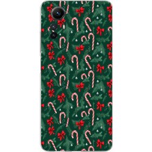 TechTree Redmi Note 12S Uyumlu Yılbaşı Çam Ağacı ve Baston Şeker Baskılı Silikon Kılıf