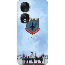 TechTree Honor 90 Uyumlu Türk Hava Kuvvetleri Baskılı Silikon Kılıf