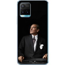 TechTree Vivo Y21S Uyumlu Ufka Bakan Lider Atatürk Baskılı Silikon Kılıf