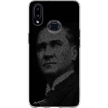TechTree Samsung Galaxy A10S Uyumlu Gençliğe Hitabe Yazılı Atatürk Silüeti Baskılı Silikon Kılıf