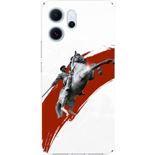 TechTree Oppo Reno 14F Uyumlu Şaha Kalkmış At Detaylı Atatürk  Baskılı Silikon Kılıf