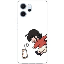 TechTree Oppo Reno 14F Uyumlu Zorla Çekiştirilen Sevgili - Çift Kombini Baskılı Silikon Kılıf