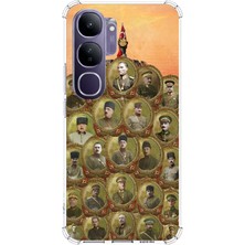 TechTree Vivo V40 Lite Uyumlu Atatürk ve Kurtuluş Savaşı Komutanları Baskılı Silikon Kılıf