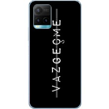 TechTree Vivo Y21S Uyumlu Vazgeçme Yazılı Baskılı Silikon Kılıf
