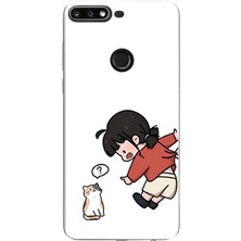 TechTree Huawei Y7 2018 - Honor 7c Uyumlu Zorla Çekiştirilen Sevgili - Çift Kombini Baskılı Silikon Kılıf