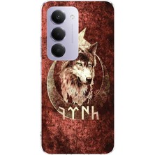 TechTree Redmi 15 4g Uyumlu Göktürk Yazılı ve Bozkurt Desenli Baskılı Silikon Kılıf