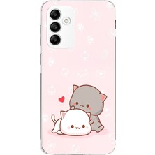 TechTree Samsung Galaxy A05S Uyumlu Sevimli ve Remontik Kediler Baskılı Silikon Kılıf