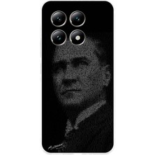 TechTree Xiaomi Mi 14T Pro Uyumlu Gençliğe Hitabe Yazılı Atatürk Silüeti Baskılı Silikon Kılıf