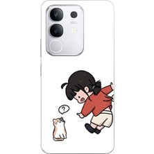 TechTree Vivo Y29 Uyumlu Zorla Çekiştirilen Sevgili - Çift Kombini Baskılı Silikon Kılıf