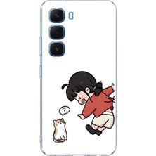 TechTree Infinix Hot 60-60I Uyumlu Zorla Çekiştirilen Sevgili - Çift Kombini Baskılı Silikon Kılıf