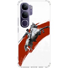 TechTree Vivo V40 Lite Uyumlu Şaha Kalkmış At Detaylı Atatürk  Baskılı Silikon Kılıf