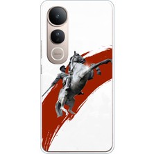 TechTree Vivo V50 Lite Uyumlu Şaha Kalkmış At Detaylı Atatürk  Baskılı Silikon Kılıf