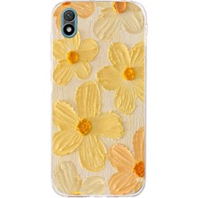 TechTree Huawei Y5 2019 - Honor 8s Uyumlu Güneşin Dokunuşu Sarı Papatya Baskılı Silikon Kılıf
