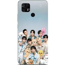 TechTree Redmi 10C - Poco C40 Uyumlu Tray Kids K-Pop Grubu ve Skzoo Temalı Baskılı Silikon Kılıf