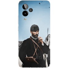 TechTree General Mobile Gm 24 Pro Uyumlu Atatürk Cephede Baskılı Silikon Kılıf
