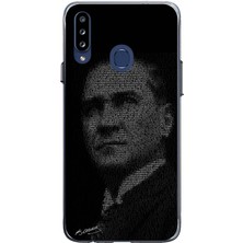 TechTree Samsung Galaxy A20S Uyumlu Gençliğe Hitabe Yazılı Atatürk Silüeti Baskılı Silikon Kılıf