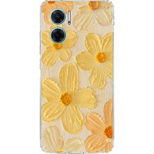 TechTree Redmi Note 11E Uyumlu Güneşin Dokunuşu Sarı Papatya Baskılı Silikon Kılıf