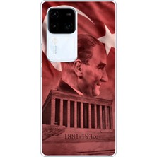 TechTree Vivo V30 Uyumlu Atatürk Portresi ve Anıtkabir Baskılı Silikon Kılıf