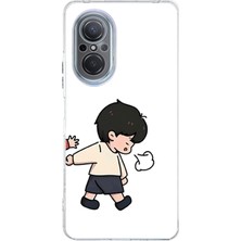 TechTree Huawei Nova 9 Se Uyumlu Zorla Götürülen Sevgili - Çift Kombini Baskılı Silikon Kılıf