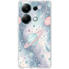 TechTree Redmi Note 13 Pro 4g Uyumlu Soft Renkli Gezegenler Baskılı Silikon Kılıf