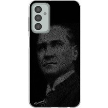 TechTree Samsung Galaxy M13-M23 Uyumlu Gençliğe Hitabe Yazılı Atatürk Silüeti Baskılı Silikon Kılıf