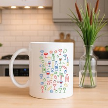 Need Shops Bardak Kupa Şişe Baskılı Porselen Kupa