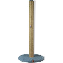 Feyza Design 80 cm Tırmalama Tahtası Silindir Taban, Catnipli, Gri