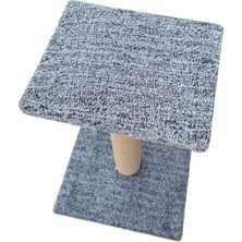 Feyza Design Iki Katlı Kare Tırmalama Tahtası, Sağlıklı ve Güvenli Kedi Oyuncağı
