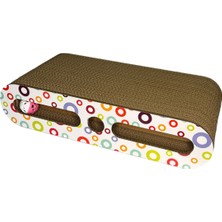 Feyza Design Yumuşak ve Dayanıklı 44 cm Kedi Tırmalama Kartonu, Doğa Dostu Tasarım