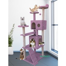 Feyza Design Renkli ve Dayanıklı Kedi Evi ile Tırmalama Alanı Keyfi