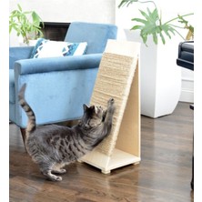 Feyza Design Doğal Ahşap Kedi Tırmalama Tahtası, Dayanıklı ve Şık Tasarım