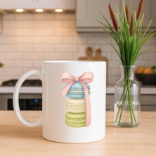 Need Shops Makaron Baskılı Porselen Kupa