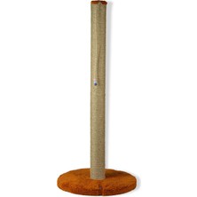 Feyza Design 80 cm Turuncu Tırmalama Tahta, Silindir Taban, Catnipli, Eğlenceli Tasarım