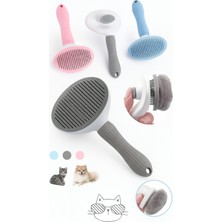 Papyon Pet Otomatik Temizlenen Tuşlu Basmalı Telli Kedi Köpek Tarak Tüy Toplama Tarağı Tarama Bakım Fırçası