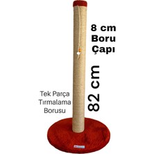 Feyza Design 82 cm Uzun Yuvarlak Tırmalama Tahtası, 8 cm Boru Çapı, Şık ve Dayanıklı