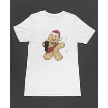 Bumeta Kurabiye Gingerbread Noel Yılbaşı Unisex Tişört T-Shirt