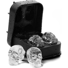 TE Dükkan Kuru Kafa Şekilli Silikon Buz Kalıbı