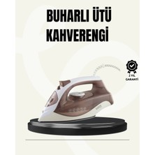 TE Dükkan Buharlı Ütü 2200W Seramik Taban 300 ml Kahverengi Dikey Ütüleme