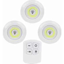 TE Dükkan Kablosuz Pilli Işıldak  Masa Lambası Mutfak Tezgah Altı Banyo Dolabı Dolap Içi