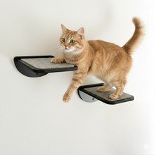 Feyza Design Kedi Tırmanma Rafi ve Duvar Yürüyüş Platformu Seti