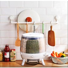 Timion 6 Bölmeli 360 Derece Dönebilen 6 Lt Bakliyat Organizeri (5148)