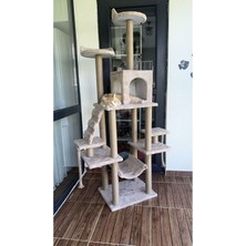 Feyza Design Yumuşak ve Rahat Kedi Tırmalama Evi, Oyun ve Dinlenme Alanı