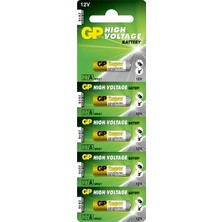 5 Adet 5li Kumanda Pili Gp Uzun Tip 27A