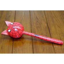TE Dükkan Ahşap Kedili Spiderman Marakas Tekli