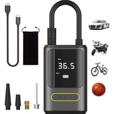 TE Dükkan Kablosuz Oto Araç Mini 4000MAH 150 Psı Işıklı Oto Hava Kompresörü