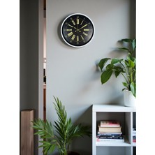 Mbb E-Ticaret Zentime 36 cm Beyaz Dekoratif Duvar Saati