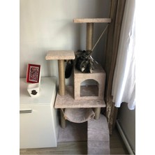 Feyza Design Rahat ve Eğlenceli Kedi Tırmalama ve Oyun Platformu, Modern Tasarım