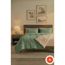 Pomelo Home %100 Pamuk Waffle Uyku Seti | Yorgan + 1 Yastık Kılıfı + Çarşaf | Çantalı Tek Kişilik