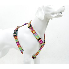 TailPetz Allıens H-Tipi Göğüs Tasması Ayarlanabilir, Konforlu ve Dayanıklı Desenli Köpek Tasması