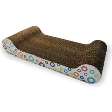 Feyza Design Renkli Karton Kedi Tırmalama, 44X8X21 Cm, Eğlenceli ve Dayanıklı Tasarım
